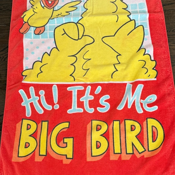 Vintage Sesame Street Big Bird Beach Towel - Made in Japan - Franco Mftg - Picture 3 of 13